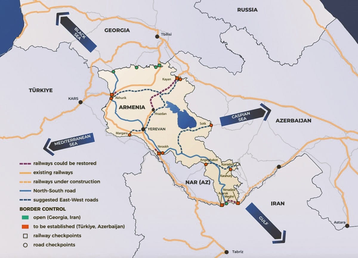 “Crossroads of the World” on the map