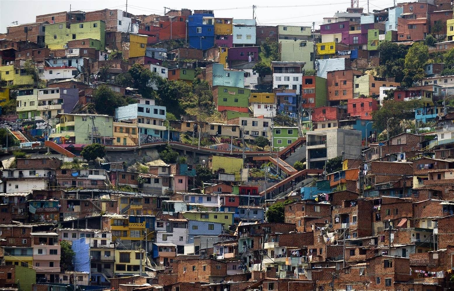 Slums of Medellín, one of Colombia's largest cities