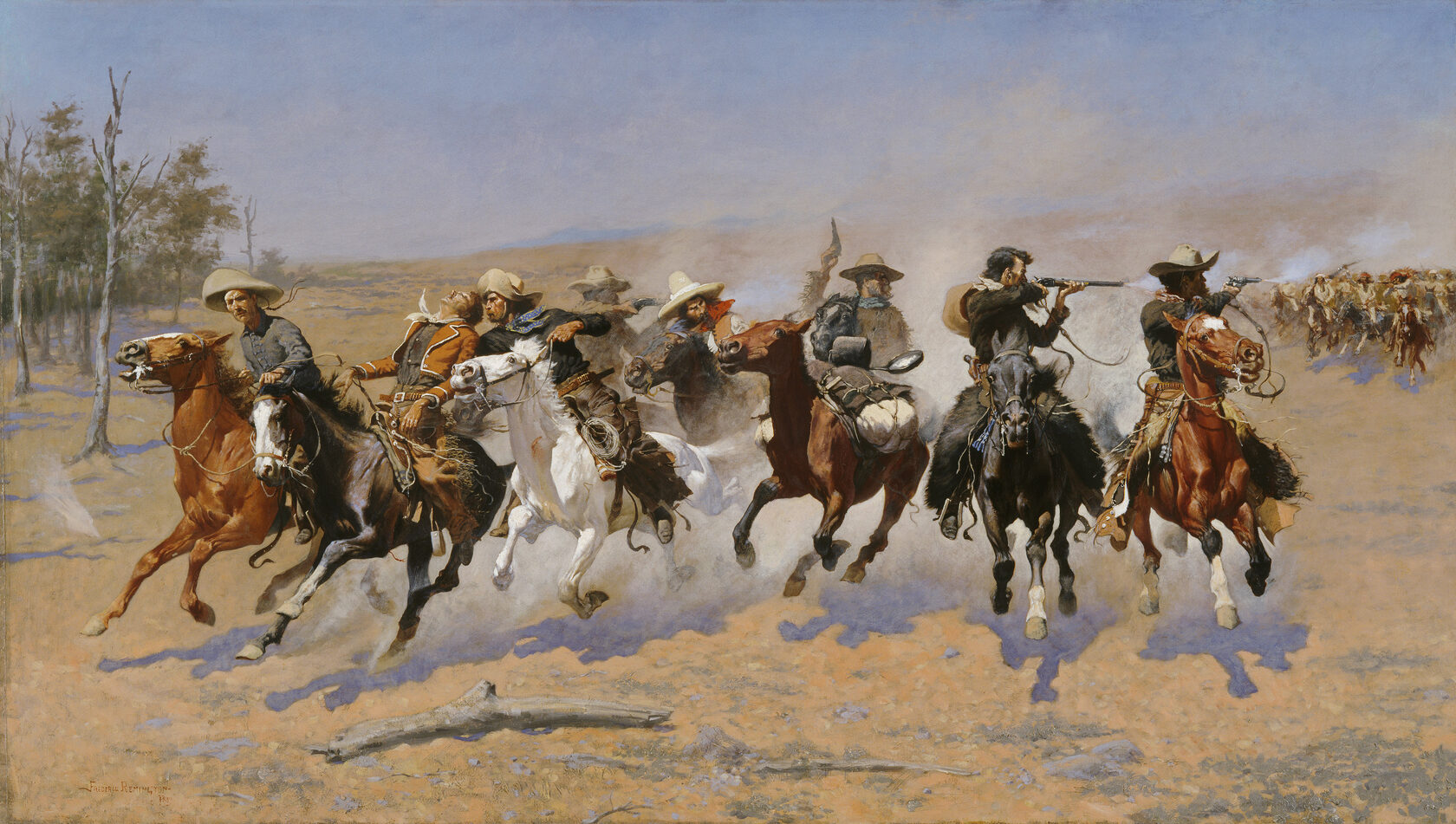 Frederic Remington. A Dash for the Timber, 1889