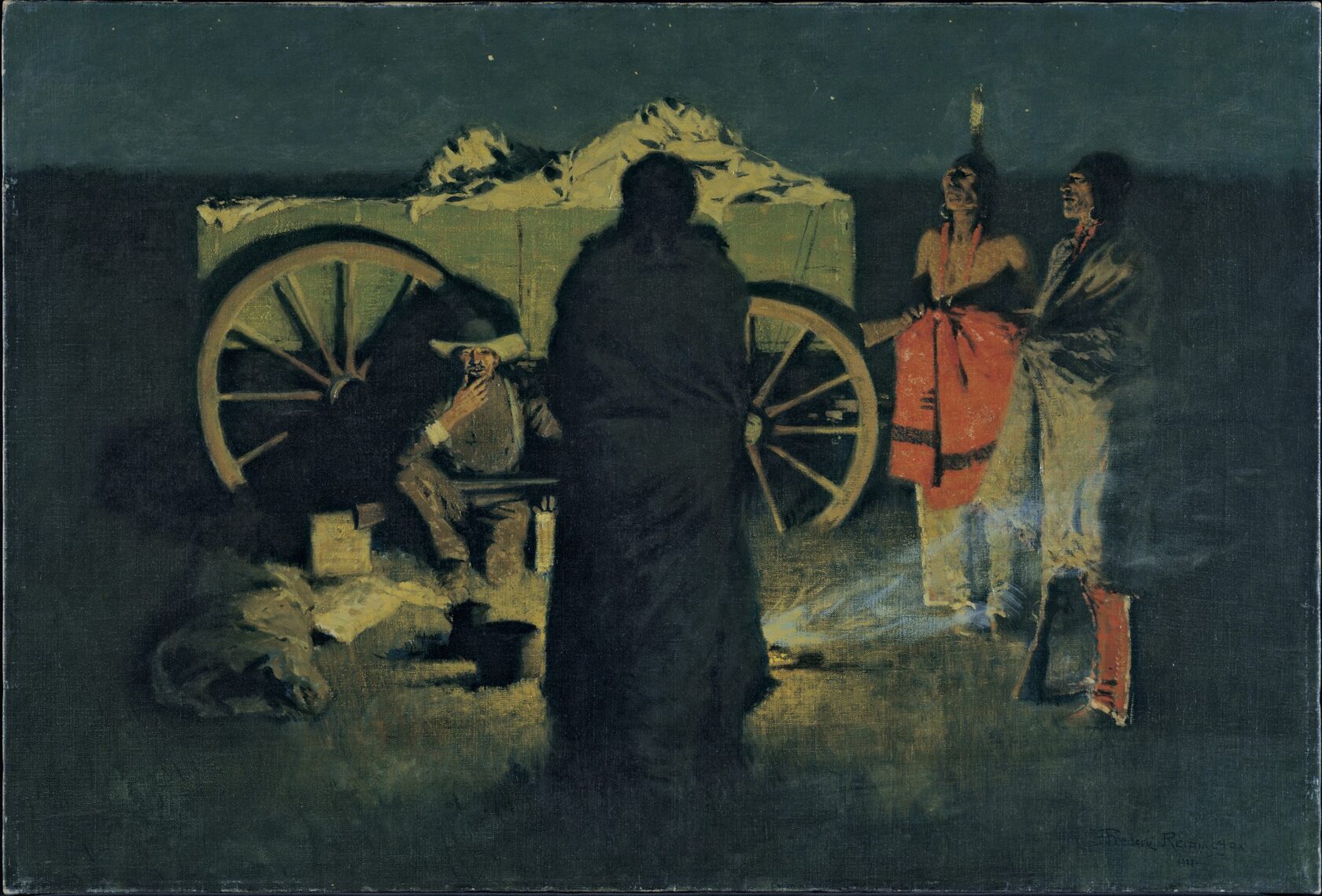 Frederic Remington. Shotgun Hospitality, 1908