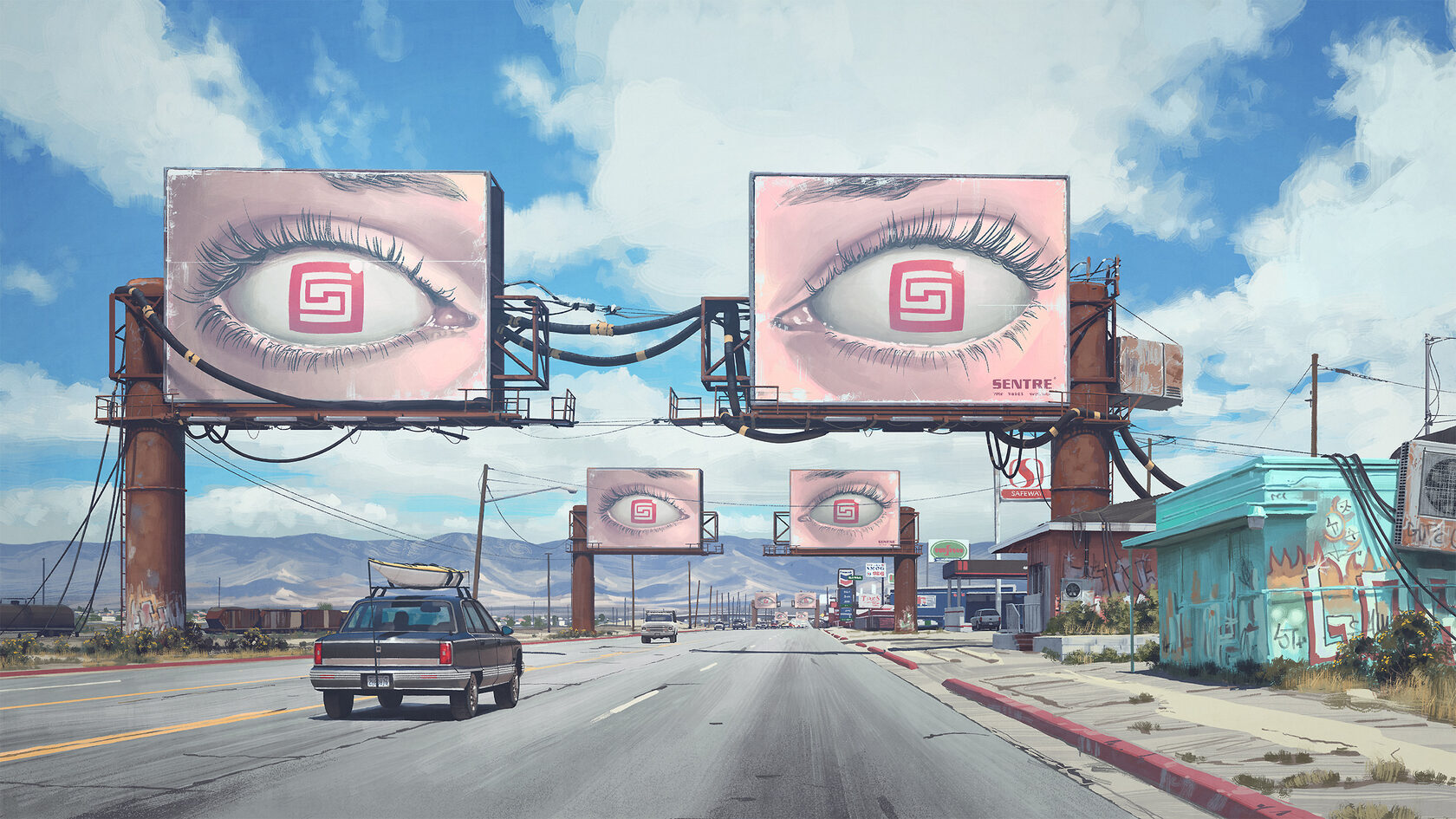 Simon Stålenhag. The Electric State. 2016. Источник: simonstalenhag.se